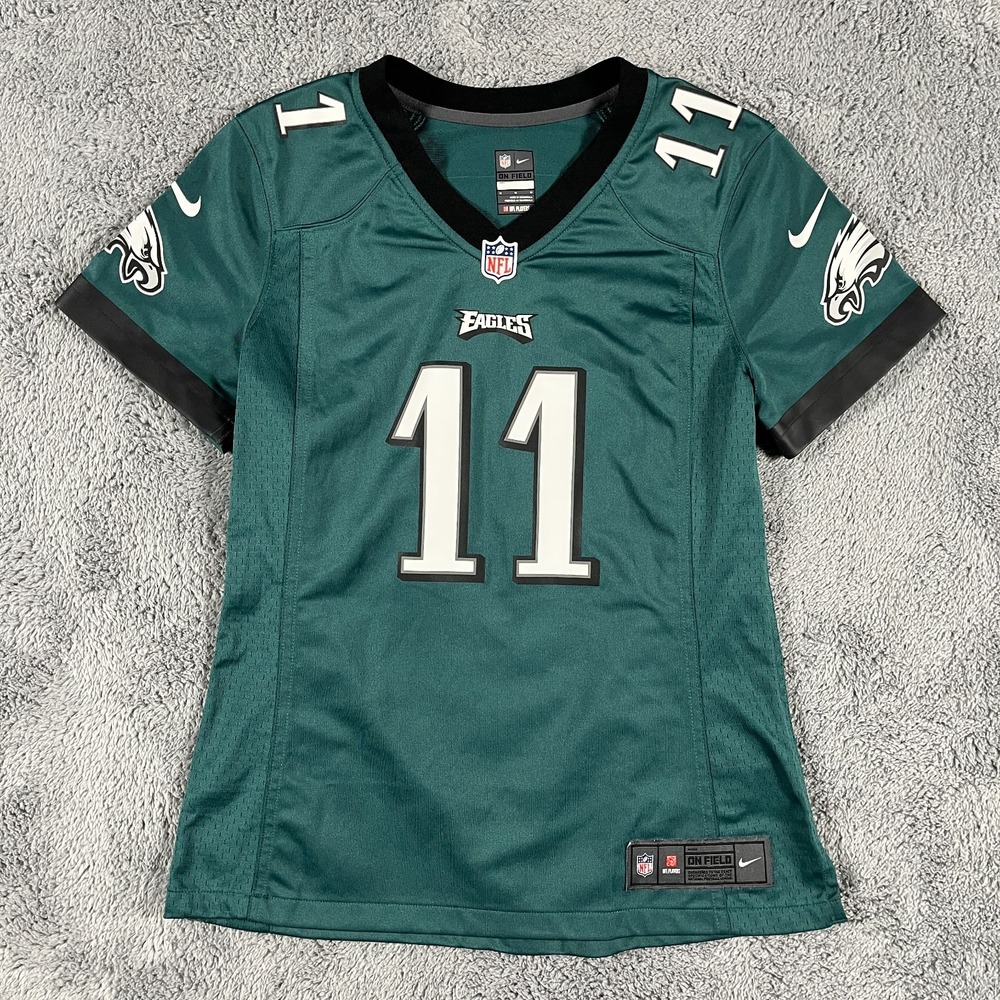 Philadelphia Eagles On-Field Jersey Womens M Green Nike NFL Carson Wentz #11